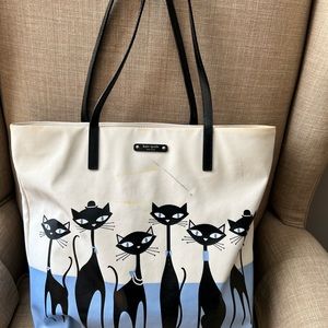 Rare-Kate Spade Jazz Things Up Cool Cat Tote